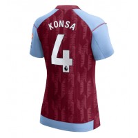 Aston Villa Ezri Konsa #4 Domáci Ženy futbalový dres 2023-24 Krátky Rukáv